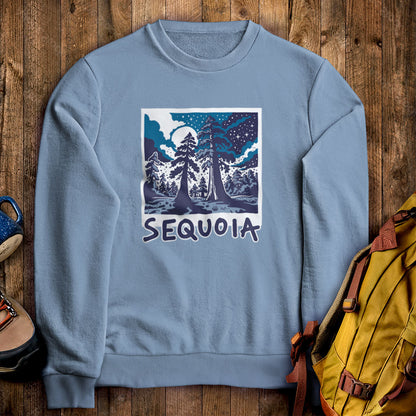 Sequoia at Night Crewneck Sweatshirt