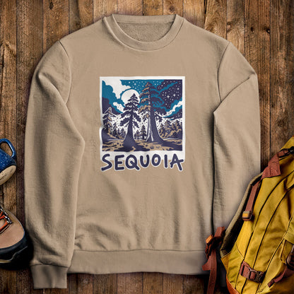 Sequoia at Night Crewneck Sweatshirt