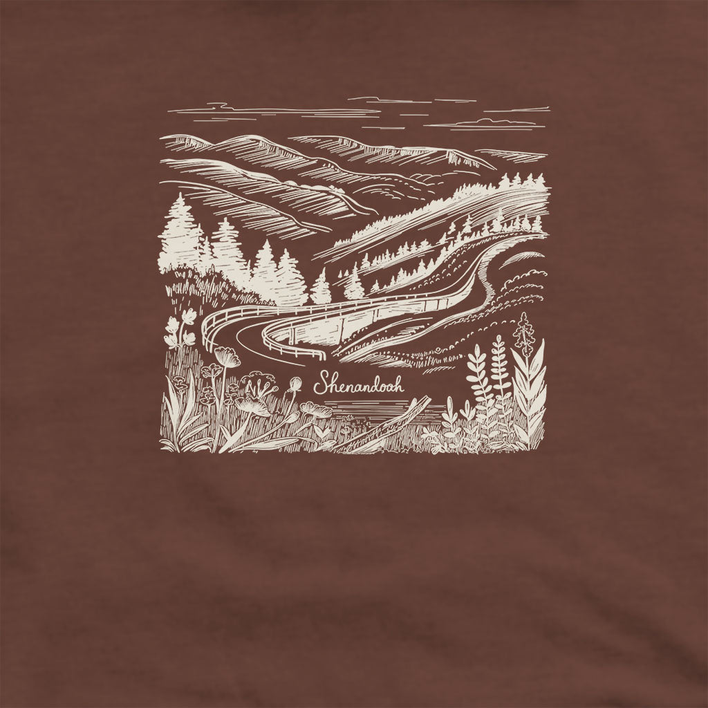 Shenandoah Line Drawing Hoodie