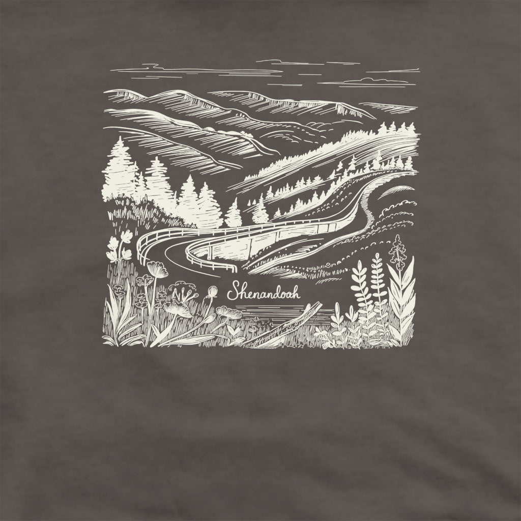 Shenandoah Line Drawing Crewneck Sweatshirt