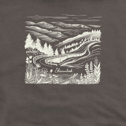Shenandoah Line Drawing Crewneck Sweatshirt