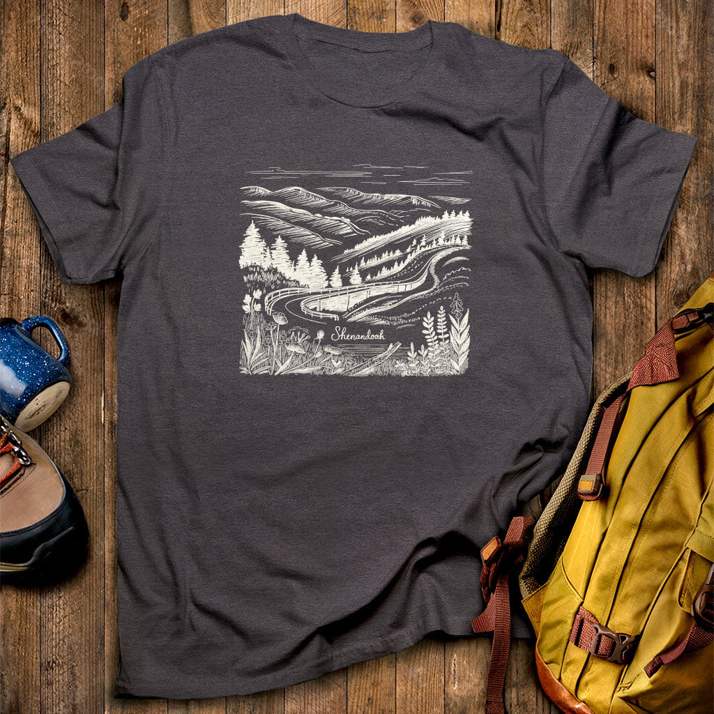 Shenandoah Line Drawing T-Shirt