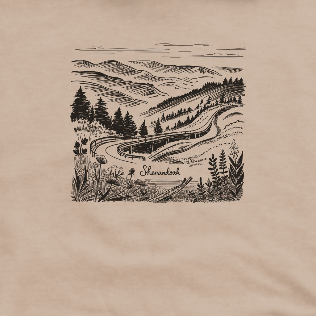 Shenandoah Line Drawing Hoodie