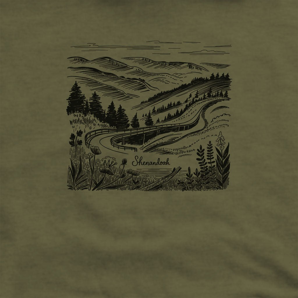 Shenandoah Line Drawing Hoodie