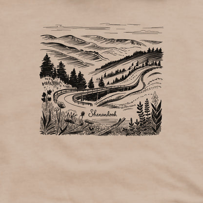 Shenandoah Line Drawing Crewneck Sweatshirt
