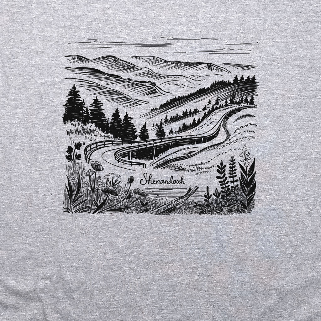 Shenandoah Line Drawing Crewneck Sweatshirt