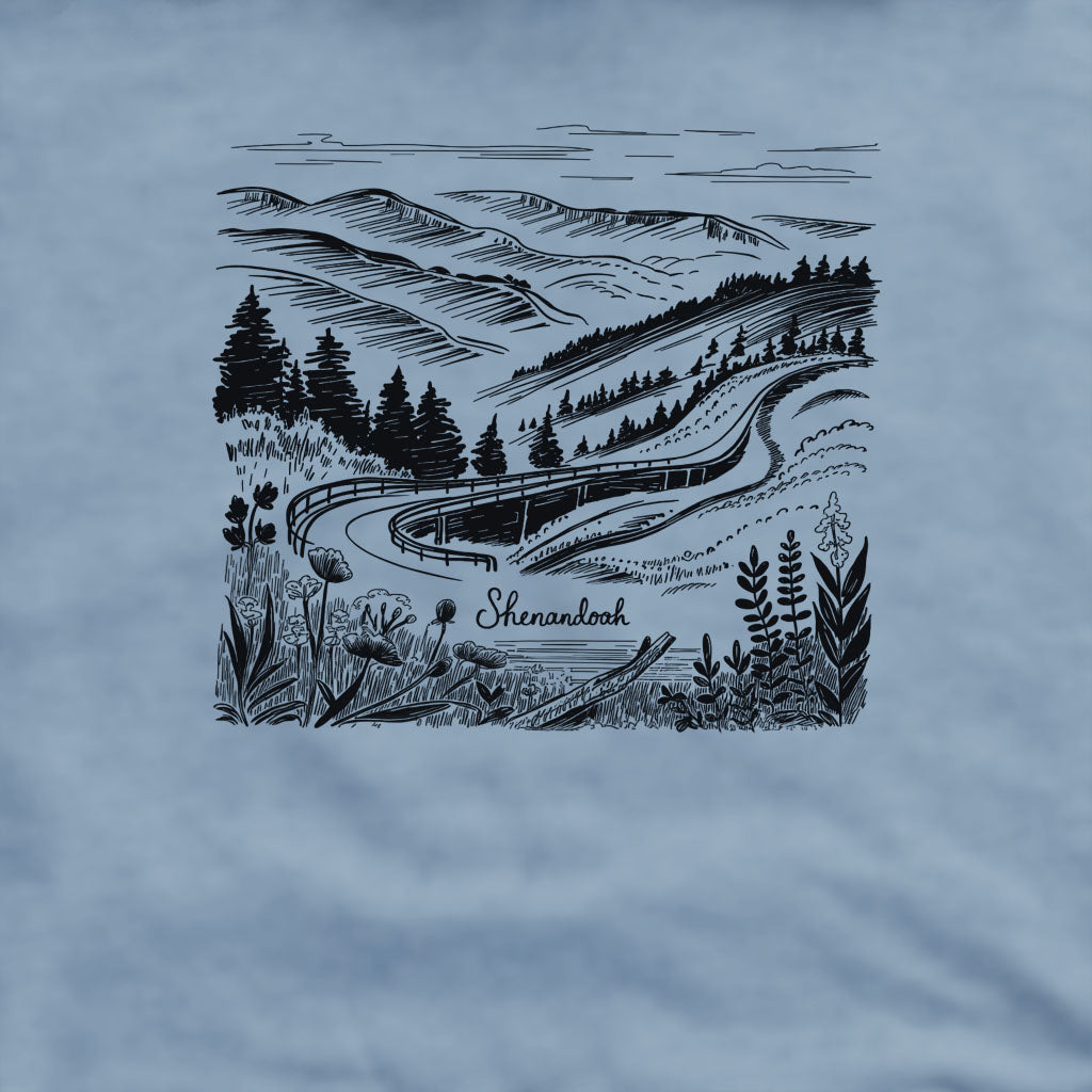 Shenandoah Line Drawing Crewneck Sweatshirt