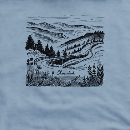 Shenandoah Line Drawing Crewneck Sweatshirt