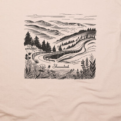 Shenandoah Line Drawing T-Shirt