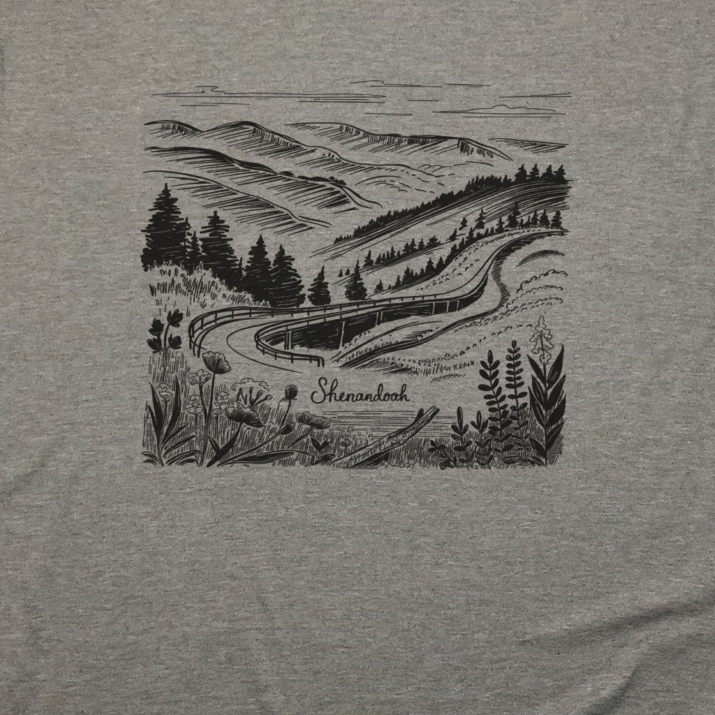 Shenandoah Line Drawing T-Shirt