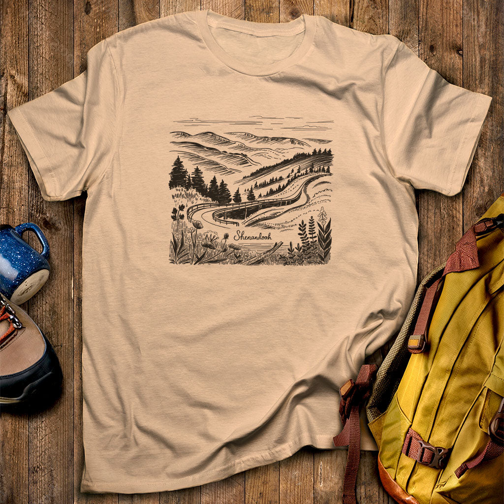 Shenandoah Line Drawing T-Shirt