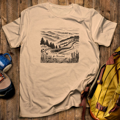 Shenandoah Line Drawing T-Shirt