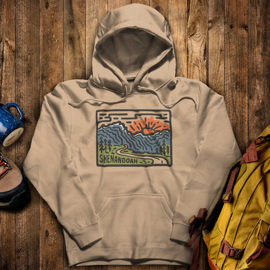 Shenandoah National Park Hoodie Sand Adventure and Outdoors Themed Hoodie