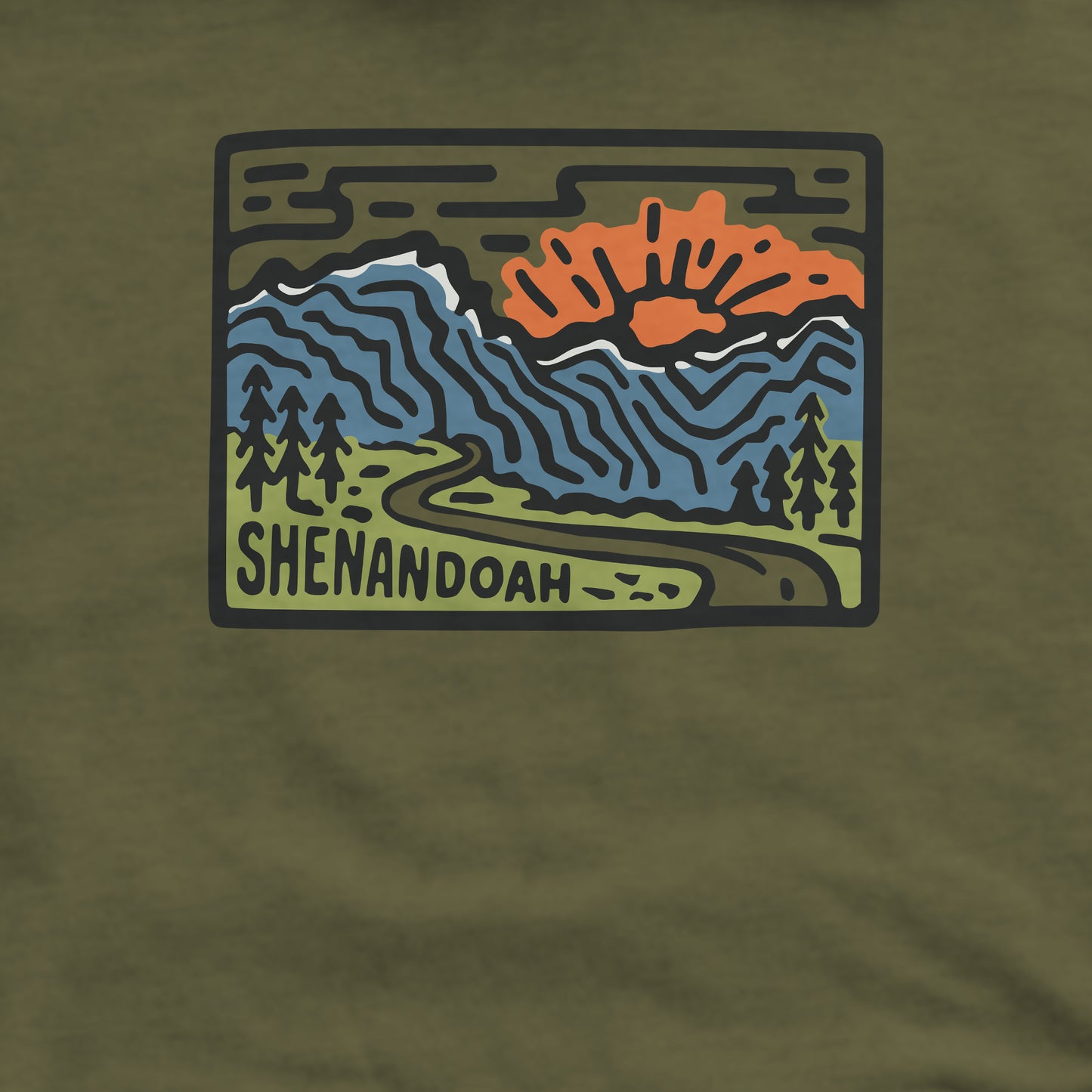Shenandoah National Park Crewneck Sweatshirt Adventure and Outdoors Themed Sweatshirt