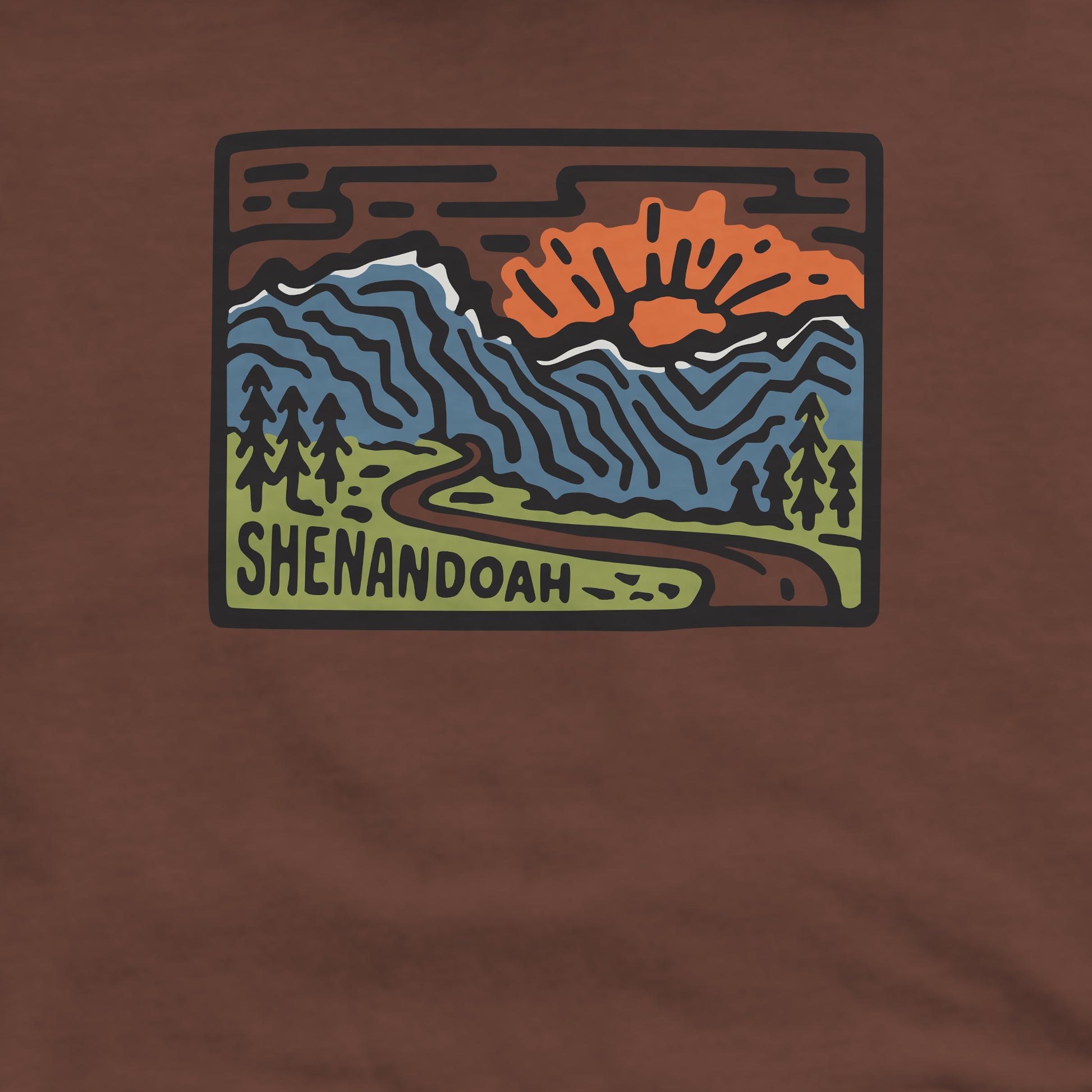 Shenandoah National Park Crewneck Sweatshirt Adventure and Outdoors Themed Sweatshirt
