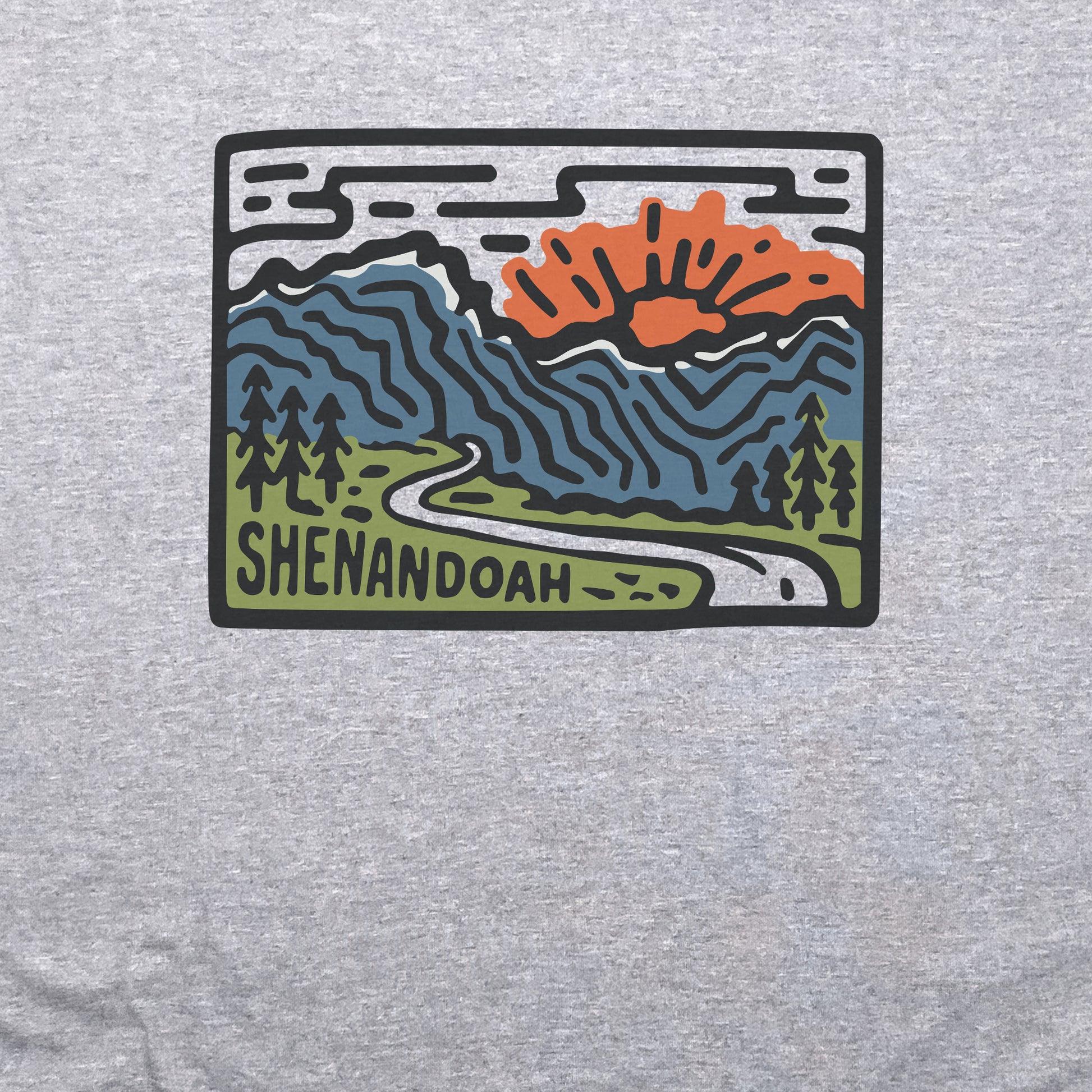 Shenandoah National Park Crewneck Sweatshirt Adventure and Outdoors Themed Sweatshirt