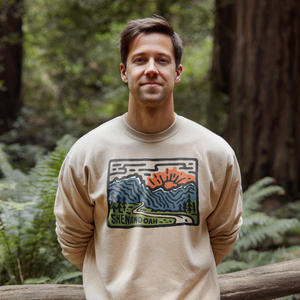 Shenandoah National Park Crewneck Sweatshirt Adventure and Outdoors Themed Sweatshirt