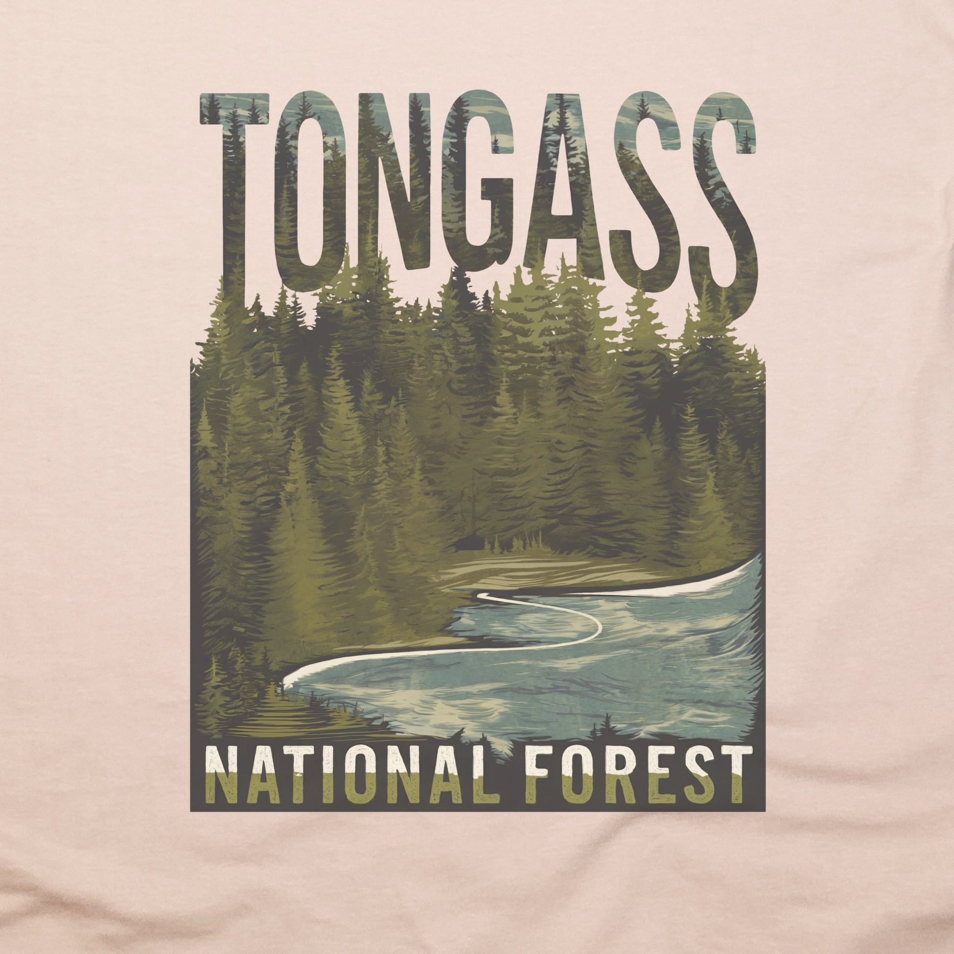 Tongass National Forest T-Shirt Adventure and Outdoors Themed T-Shirt