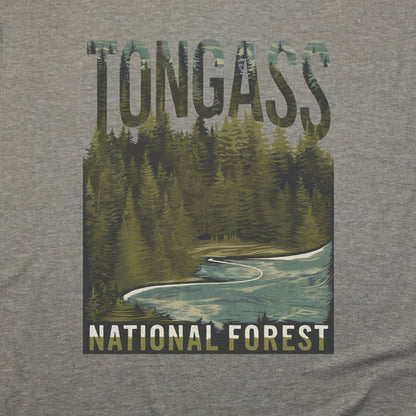 Tongass National Forest T-Shirt Adventure and Outdoors Themed T-Shirt