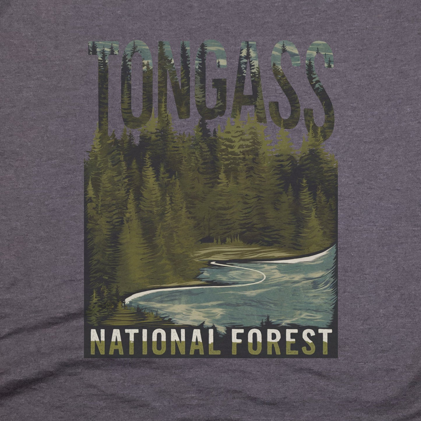 Tongass National Forest T-Shirt Adventure and Outdoors Themed T-Shirt