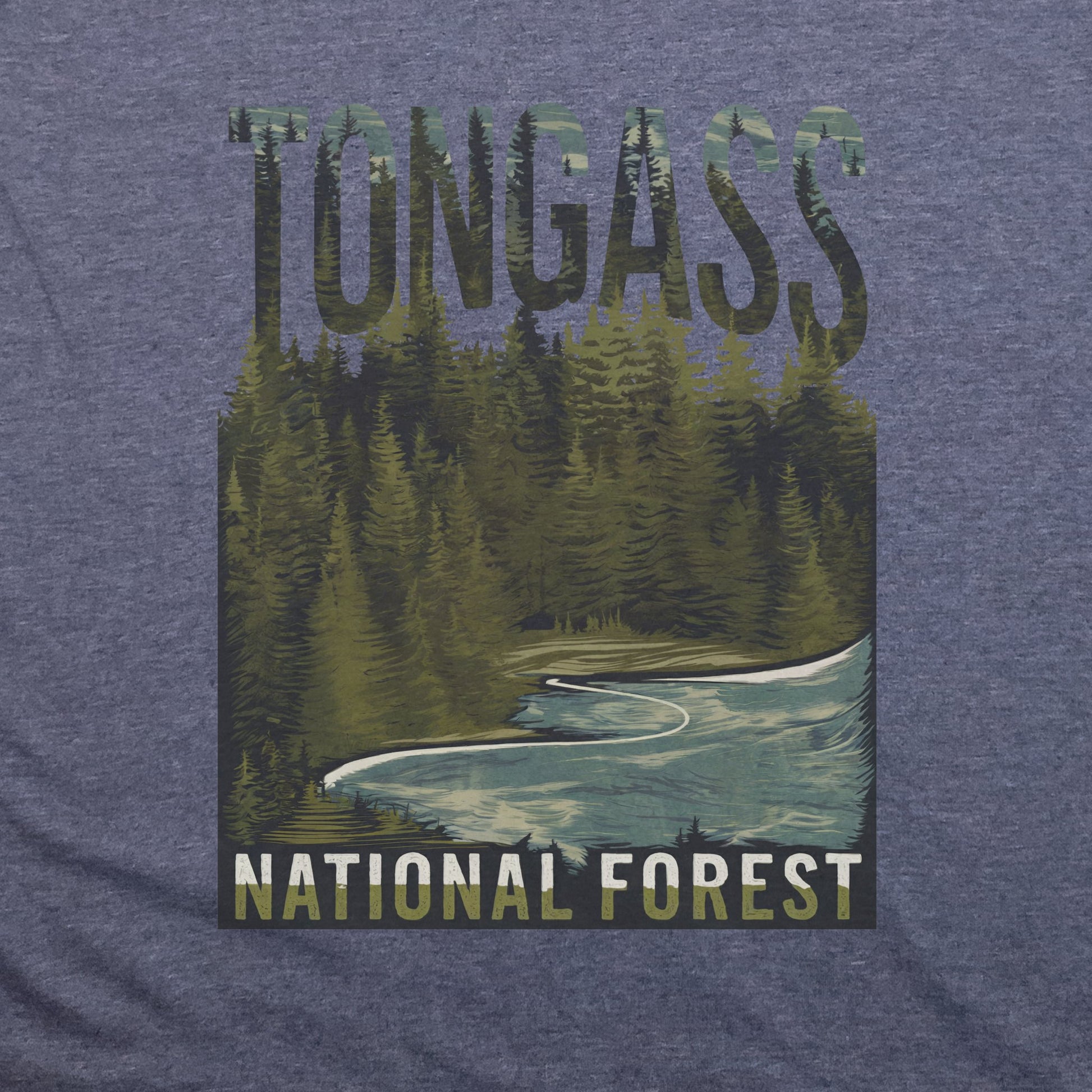Tongass National Forest T-Shirt Adventure and Outdoors Themed T-Shirt