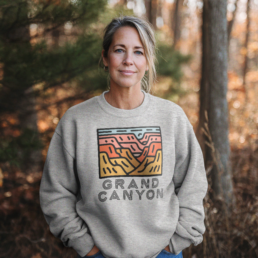 Grand Canyon National Park Crewneck Sweatshirt Adventure and Outdoors Themed Sweatshirt