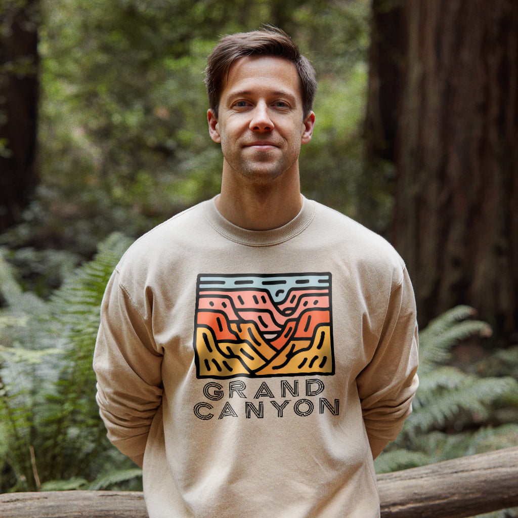 Grand Canyon National Park Crewneck Sweatshirt Adventure and Outdoors Themed Sweatshirt