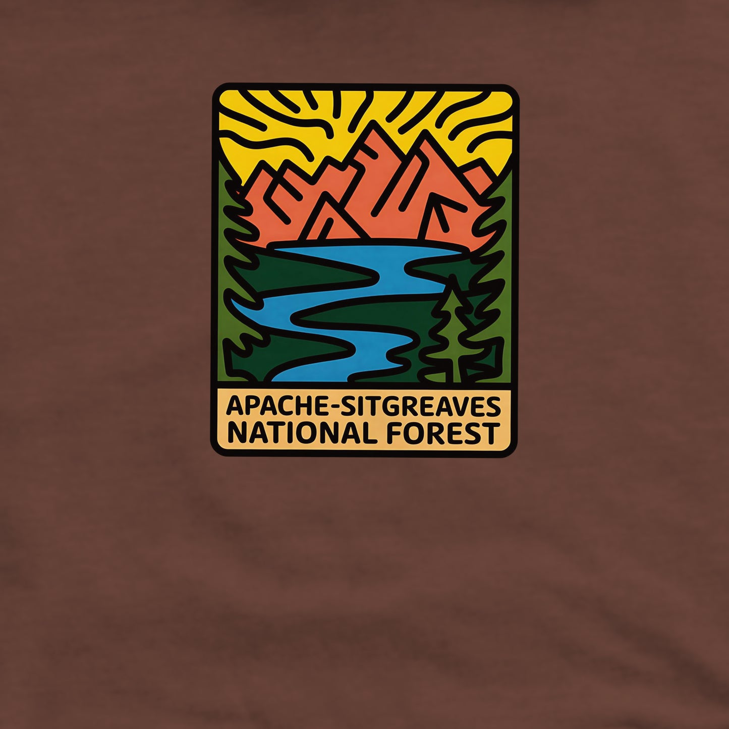 Apache-Sitgreaves National Forest Crewneck Sweatshirt Adventure and Outdoors Themed Sweatshirt