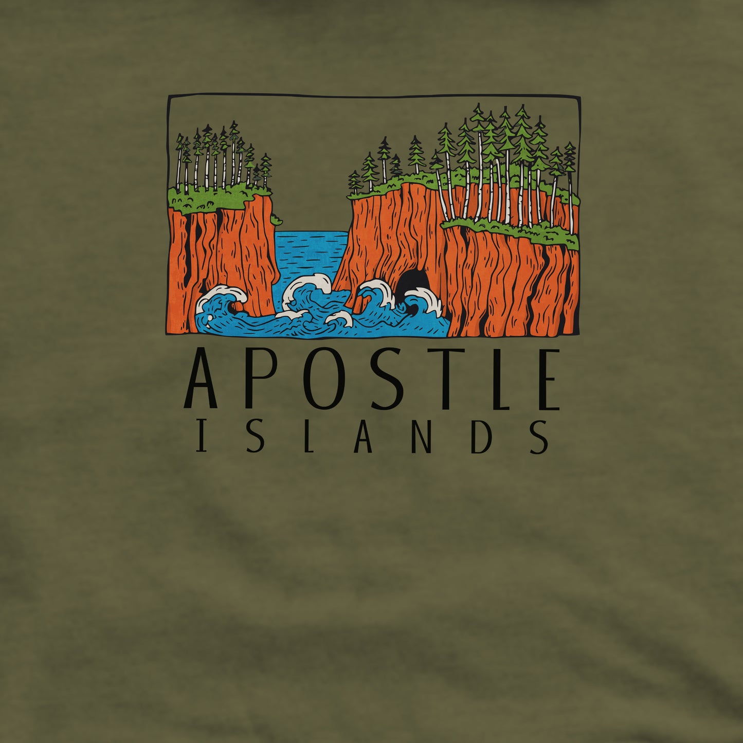 Apostle Islands National Lakeshore Crewneck Sweatshirt Adventure and Outdoors Themed Sweatshirt