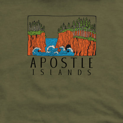 Apostle Islands National Lakeshore Crewneck Sweatshirt Adventure and Outdoors Themed Sweatshirt