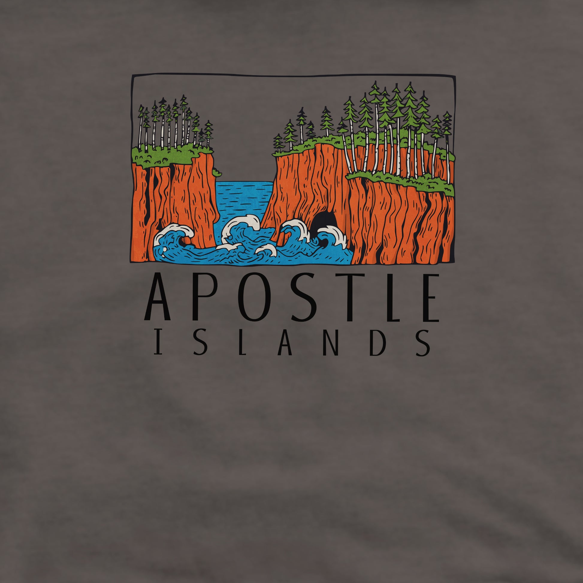 Apostle Islands National Lakeshore Crewneck Sweatshirt Adventure and Outdoors Themed Sweatshirt