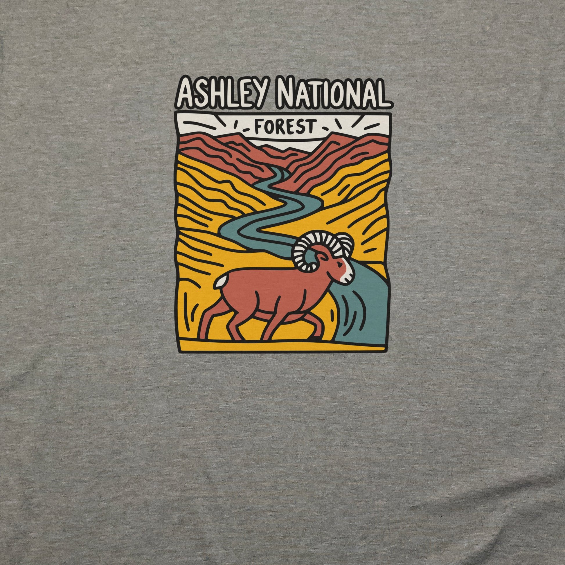 Ashley National Forest T-Shirt Adventure and Outdoors Themed T-Shirt