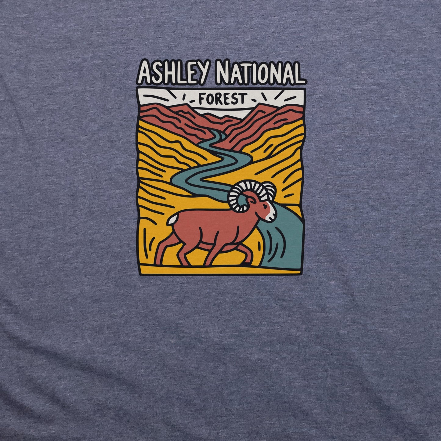 Ashley National Forest T-Shirt Adventure and Outdoors Themed T-Shirt