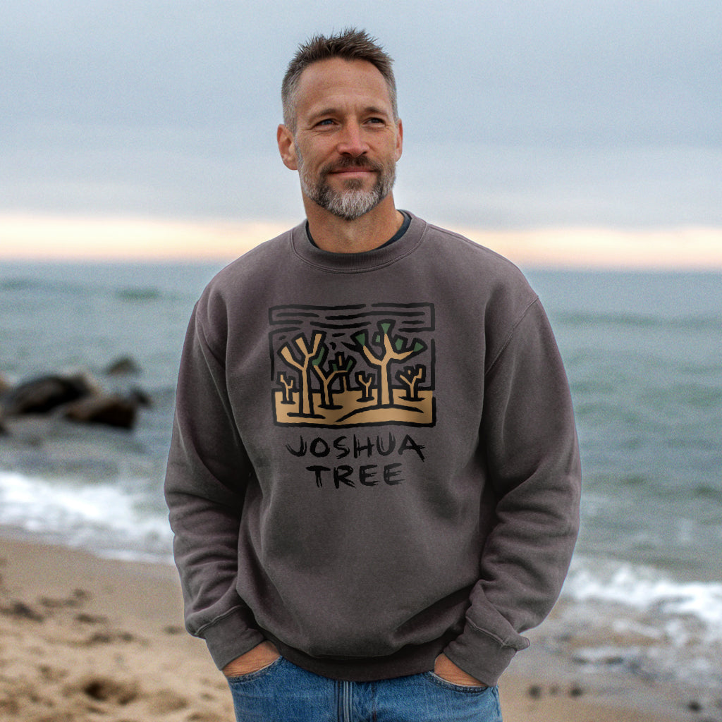 Joshua Tree National Park Crewneck Sweatshirt Adventure and Outdoors Themed Sweatshirt