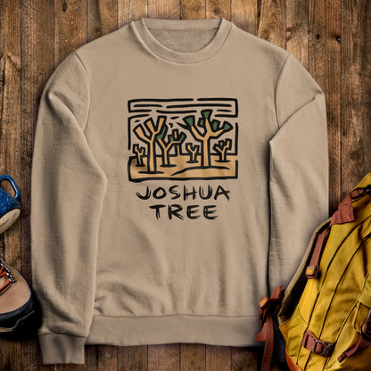 Joshua Tree National Park Crewneck Sweatshirt Sand Adventure and Outdoors Themed Sweatshirt