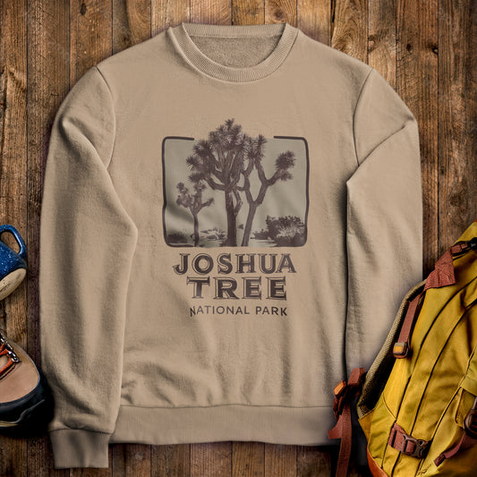 Joshua Tree National Park Vintage Crewneck Sweatshirt Sand Adventure and Outdoors Themed Sweatshirt