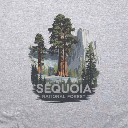Sequoia National Forest Crewneck Sweatshirt Adventure and Outdoors Themed Sweatshirt