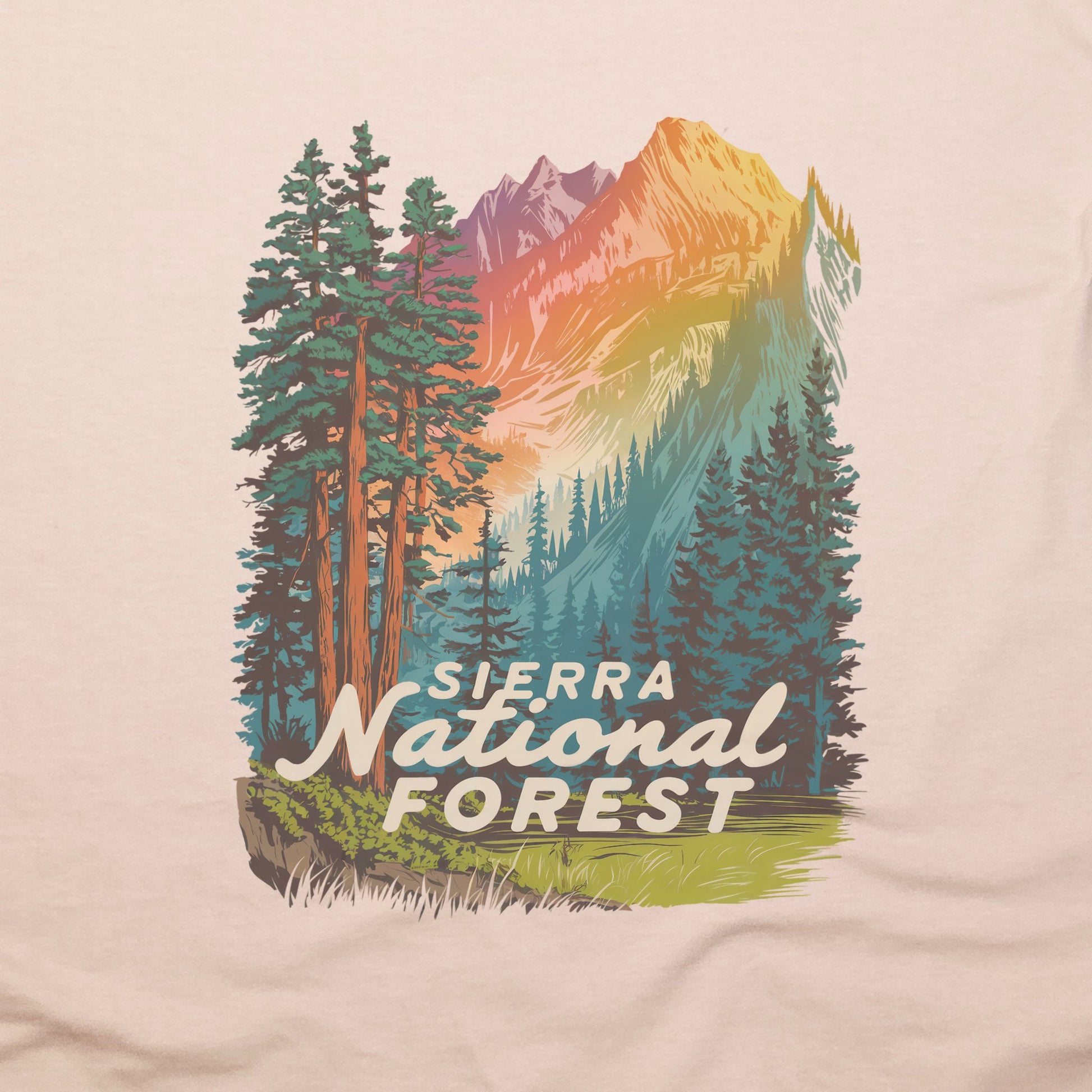 Sierra National Forest T-Shirt Adventure and Outdoors Themed T-Shirt