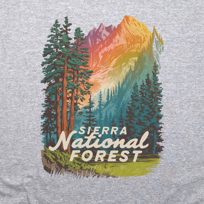 Sierra National Forest Crewneck Sweatshirt Adventure and Outdoors Themed Sweatshirt