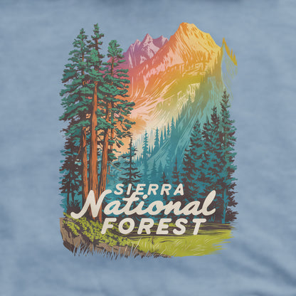 Sierra National Forest Crewneck Sweatshirt Adventure and Outdoors Themed Sweatshirt