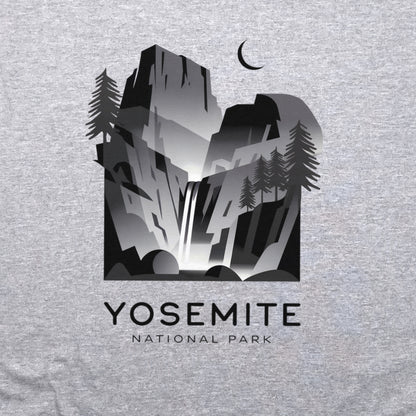 Yosemite National Park Noir Sweatshirt Adventure and Outdoors Themed Sweatshirt