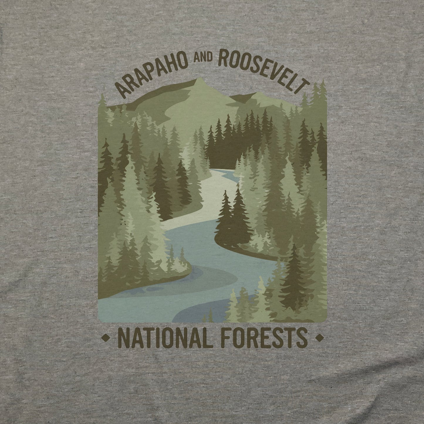 Arapaho and Roosevelt National Forests T-Shirt Adventure and Outdoors Themed T-Shirt