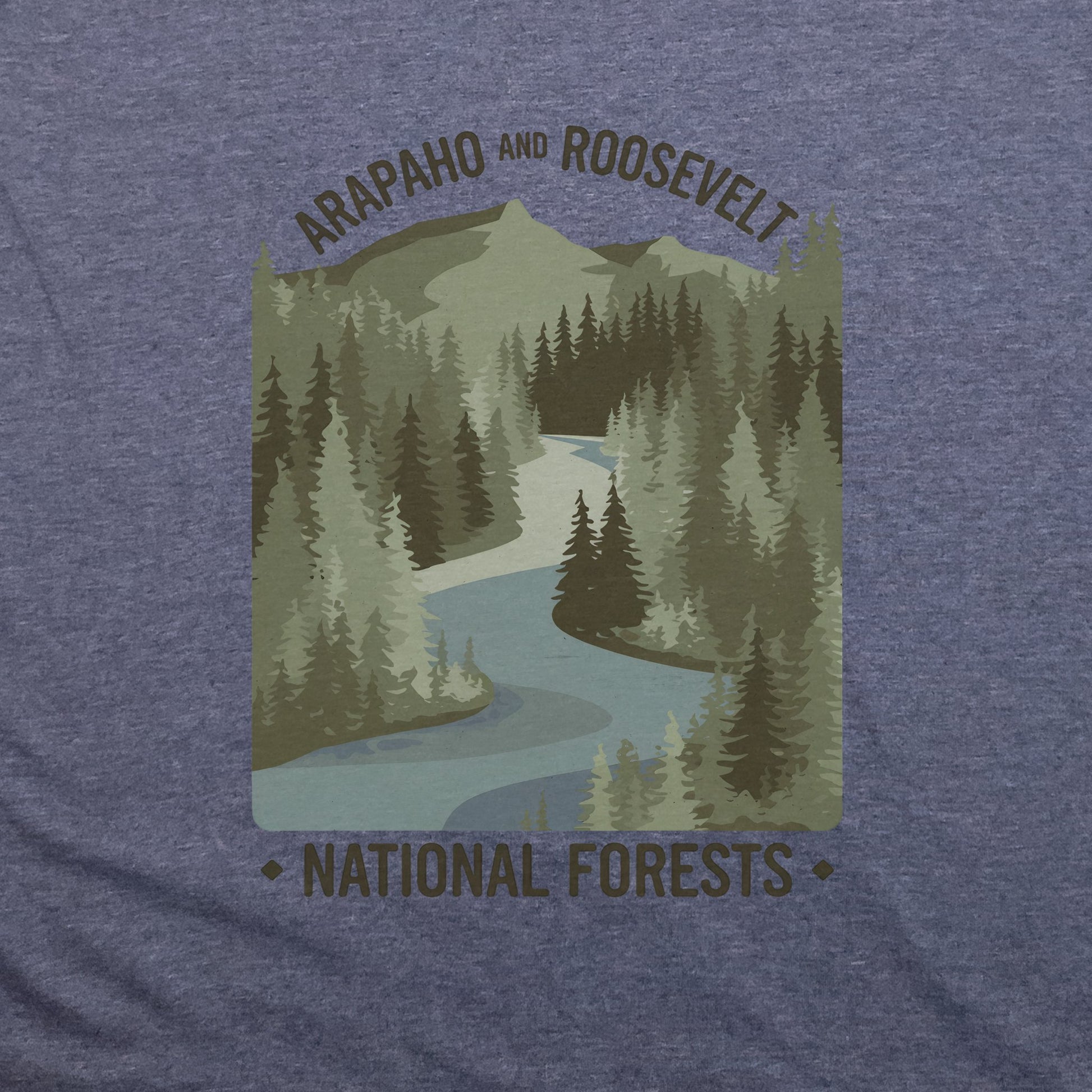Arapaho and Roosevelt National Forests T-Shirt Adventure and Outdoors Themed T-Shirt