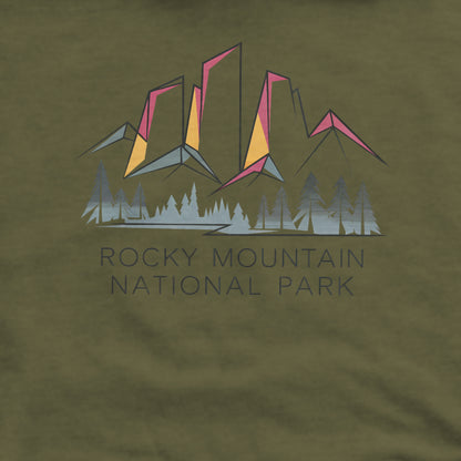 Rocky Mountain National Park Crewneck Sweatshirt Adventure and Outdoors Themed Sweatshirt