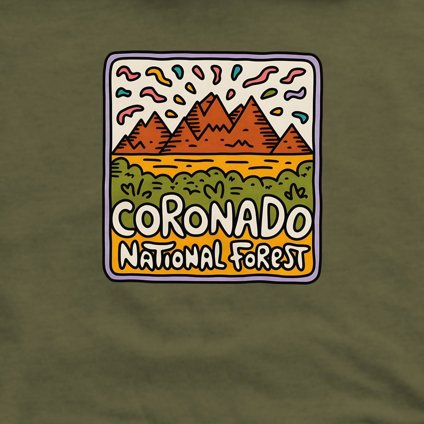 Coronado National Forest Crewneck Sweatshirt Adventure and Outdoors Themed Sweatshirt