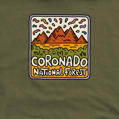 Coronado National Forest Crewneck Sweatshirt Adventure and Outdoors Themed Sweatshirt