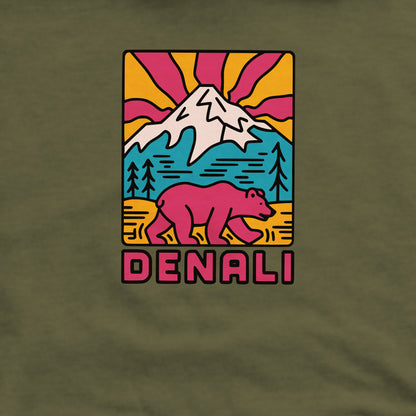 Denali National Park Crewneck Sweatshirt Adventure and Outdoors Themed Sweatshirt