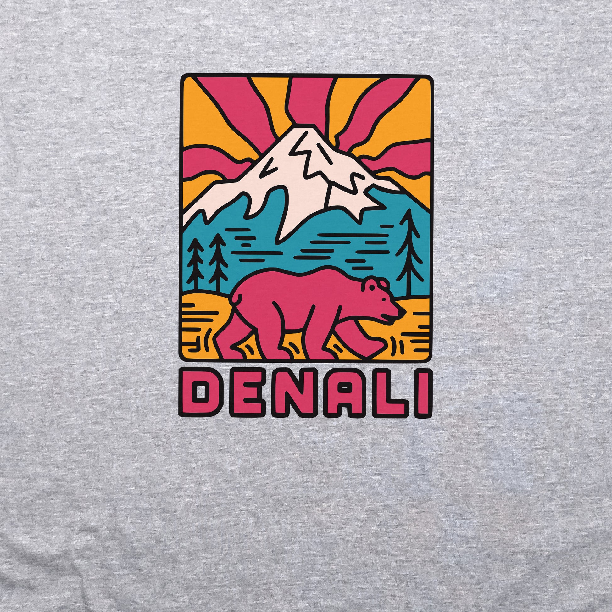 Denali National Park Crewneck Sweatshirt Adventure and Outdoors Themed Sweatshirt