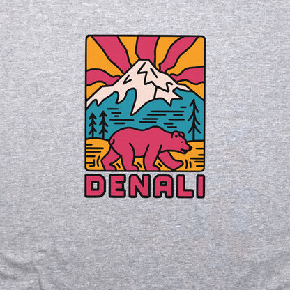 Denali National Park Crewneck Sweatshirt Adventure and Outdoors Themed Sweatshirt