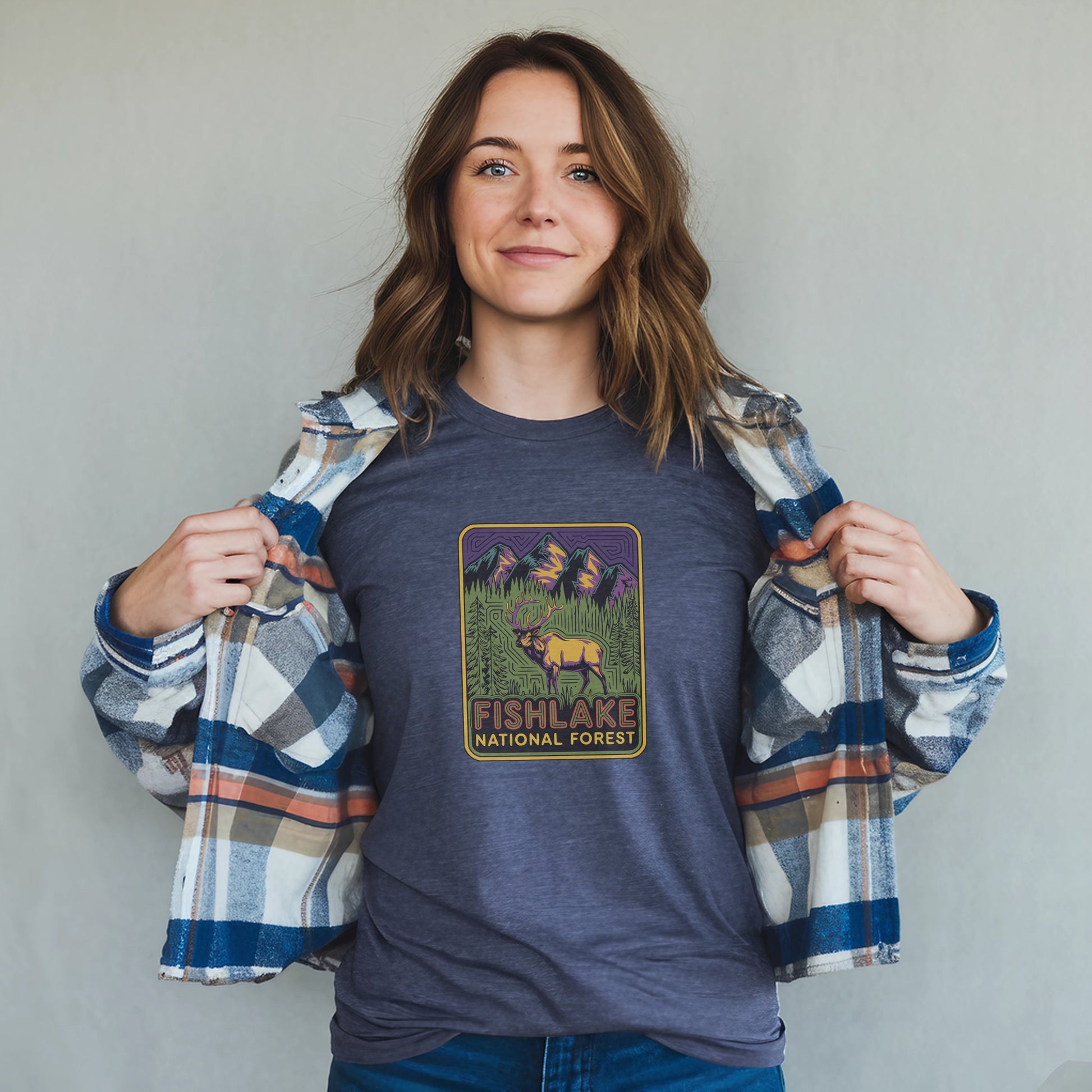 Fishlake National Forest Elk T-Shirt Adventure and Outdoors Themed T-Shirt